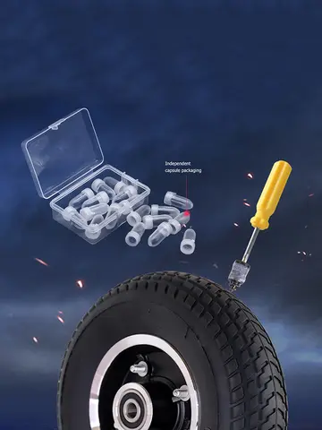 10 st cykelvakuum däckpunkteringsspik motorcykel slanglösa gummispikar för cykel bil elektriska bilreparationssatser 8 best sales cykelns punkteringsreparationssats - №3