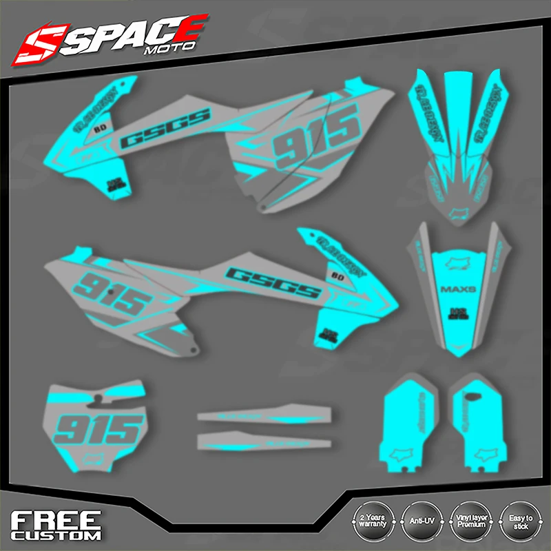 

SPACE Custom Motorcycle Graphics Background Decal for GASGAS MC85 2021 2022 21-22 Stickers Kits 05