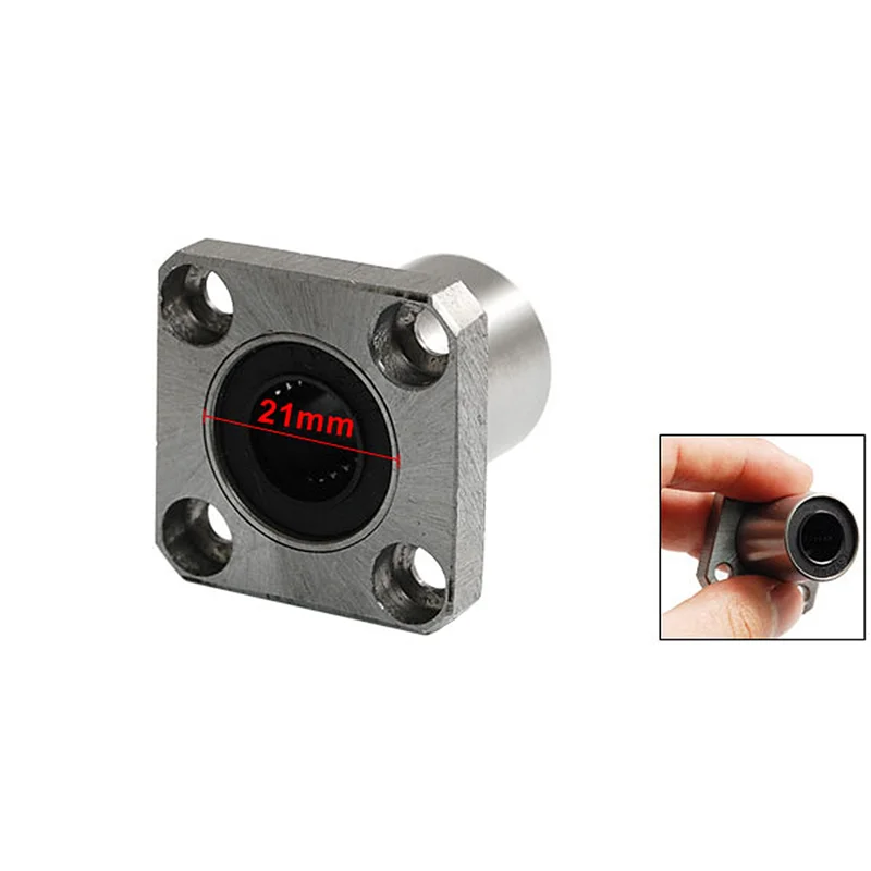 AB42-8X Bushings Square Flanged Long Linear Bearing 12Mm X 21Mm X 30Mm