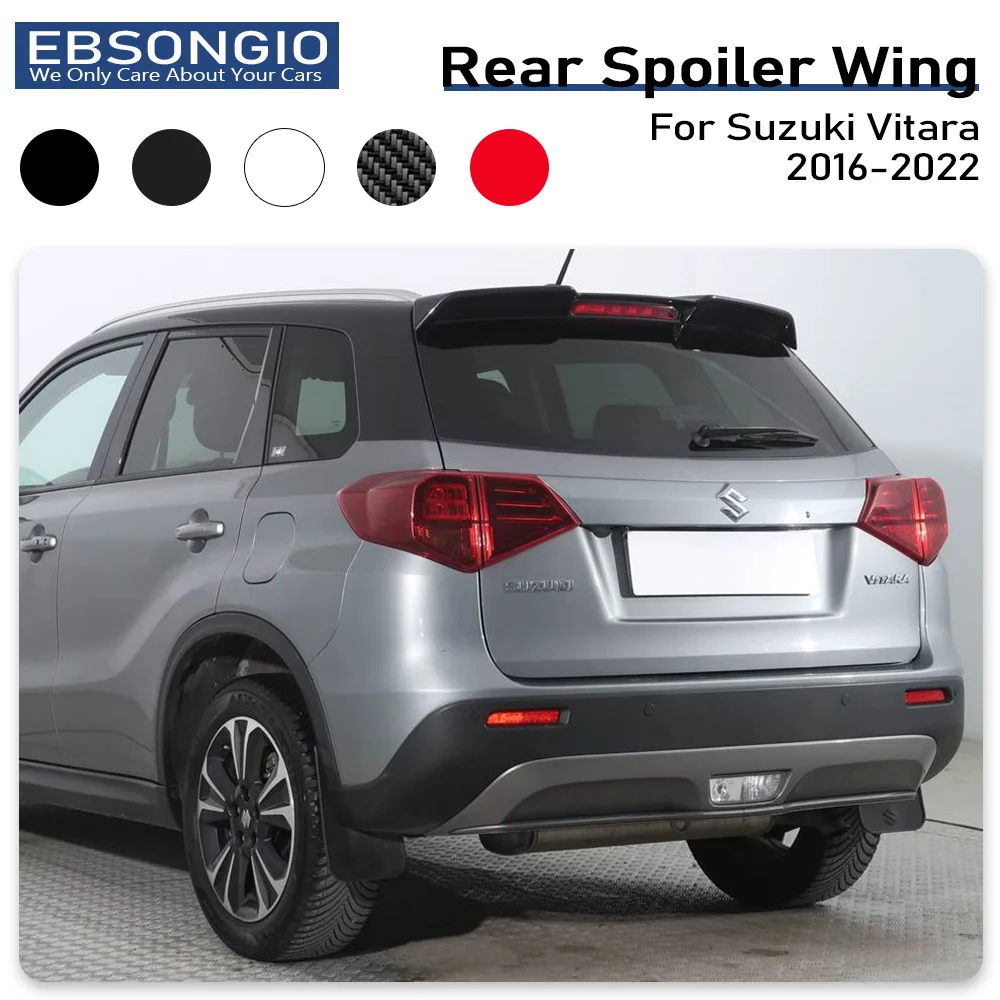 2016–2022 passend für Suzuki Escudo Vitara 4. Dachspoiler, ABS, glänzend schwarz