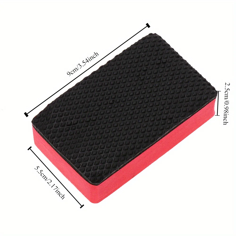 3pcs/5pcs Car Decontamination Sponge Car Detailing Sponge Block Cleaning Smooth Eraser Wax Polish Pad Car Cleaning Tool