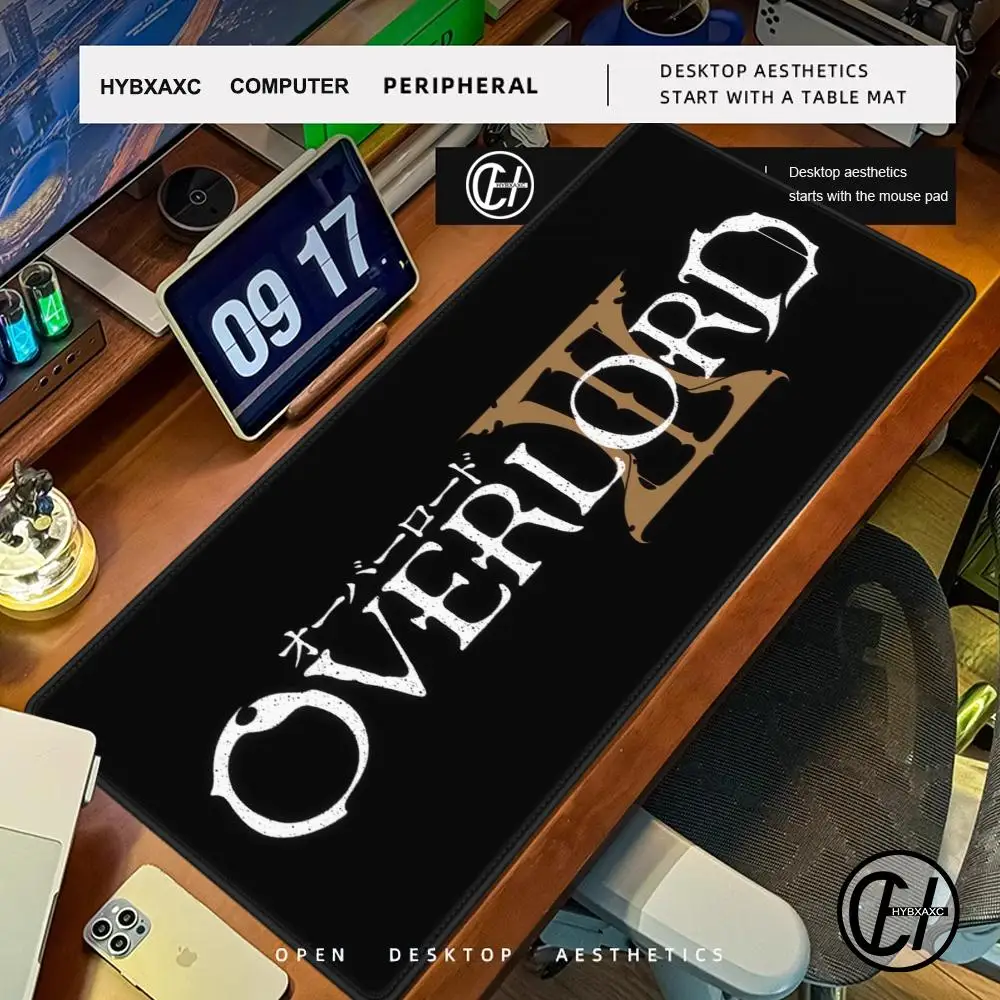 

Overlord Anime Mouse Pad Gamer Mousepad Baby Bear Mouse Pad Large Mouse Mat Natural Rubber Desk Rug PC Desk Mats Design 90X40cm