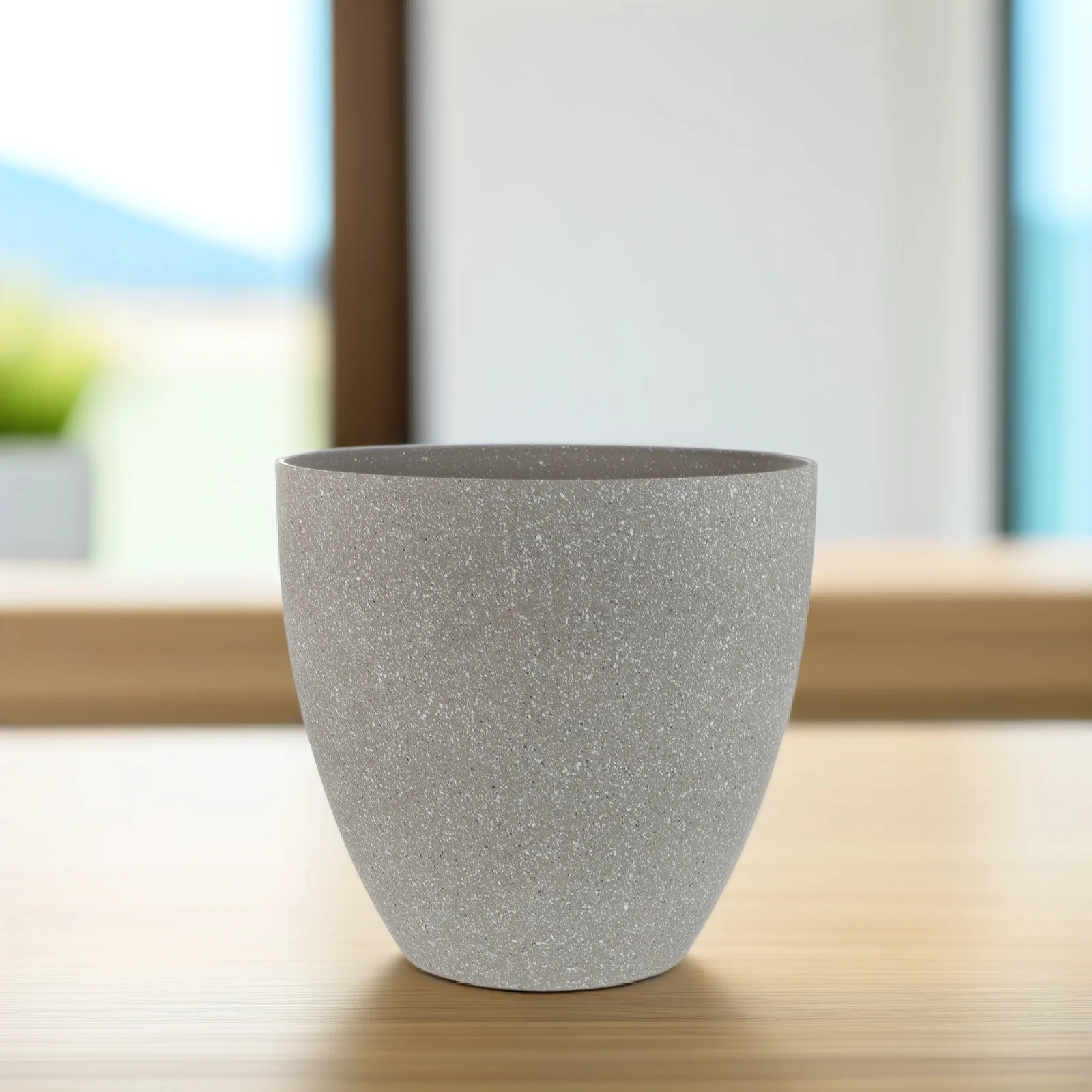 

Resin Flower Pot Indoor Planting Container Perfect for Succulents Cacti Decorative Flower Planter for Home Office Garden