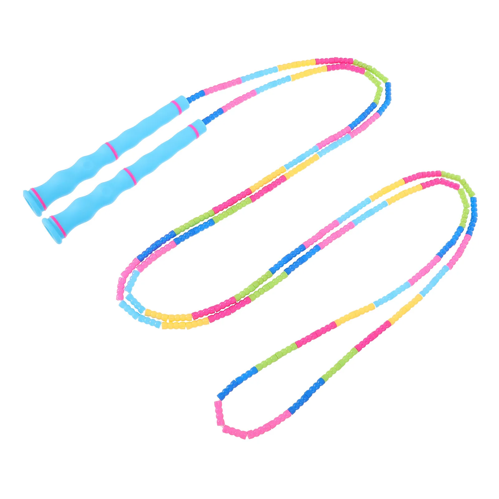 1Pcs Bamboo Beaded Jump Rope Adjustable Skipping Rope for Outdoor Indoor Fitness Exercise Sports Supply Fitness Supply