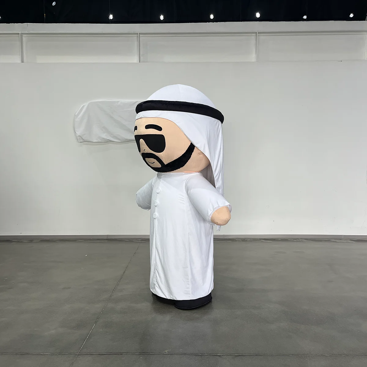 Inflatable Saudi Arabia Adult Mascot Costume Arabic Muslim Party Mascot Costume Oman Arab Man Mascot Costume Cartoon Character