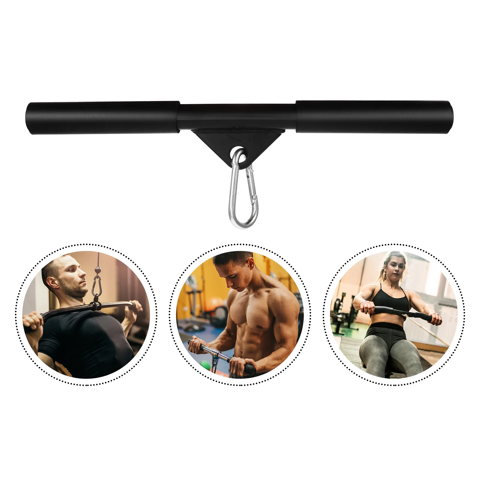 

Fitness Bar Rowing Machines Pulley Cable Attachment Down Muscle Training Handle Stripping Bicep Steel Biceps Rod