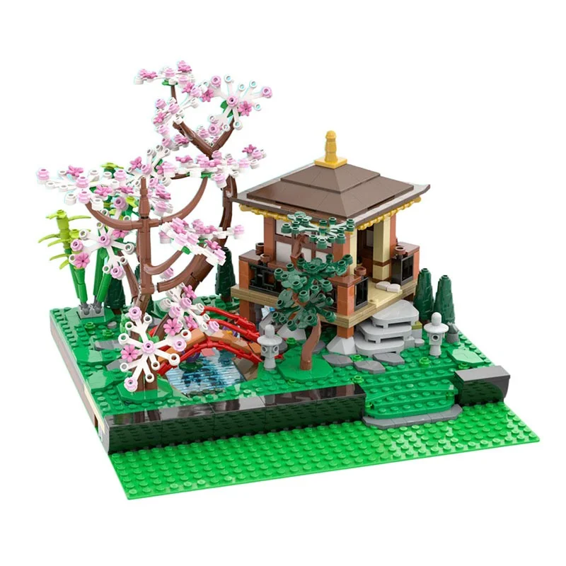 1125 pièces MOC modulaire tranquille jardin modulaire modèle blocs de construction jouet cadeau de noël Construction bricolage brique enfants anniversaire
