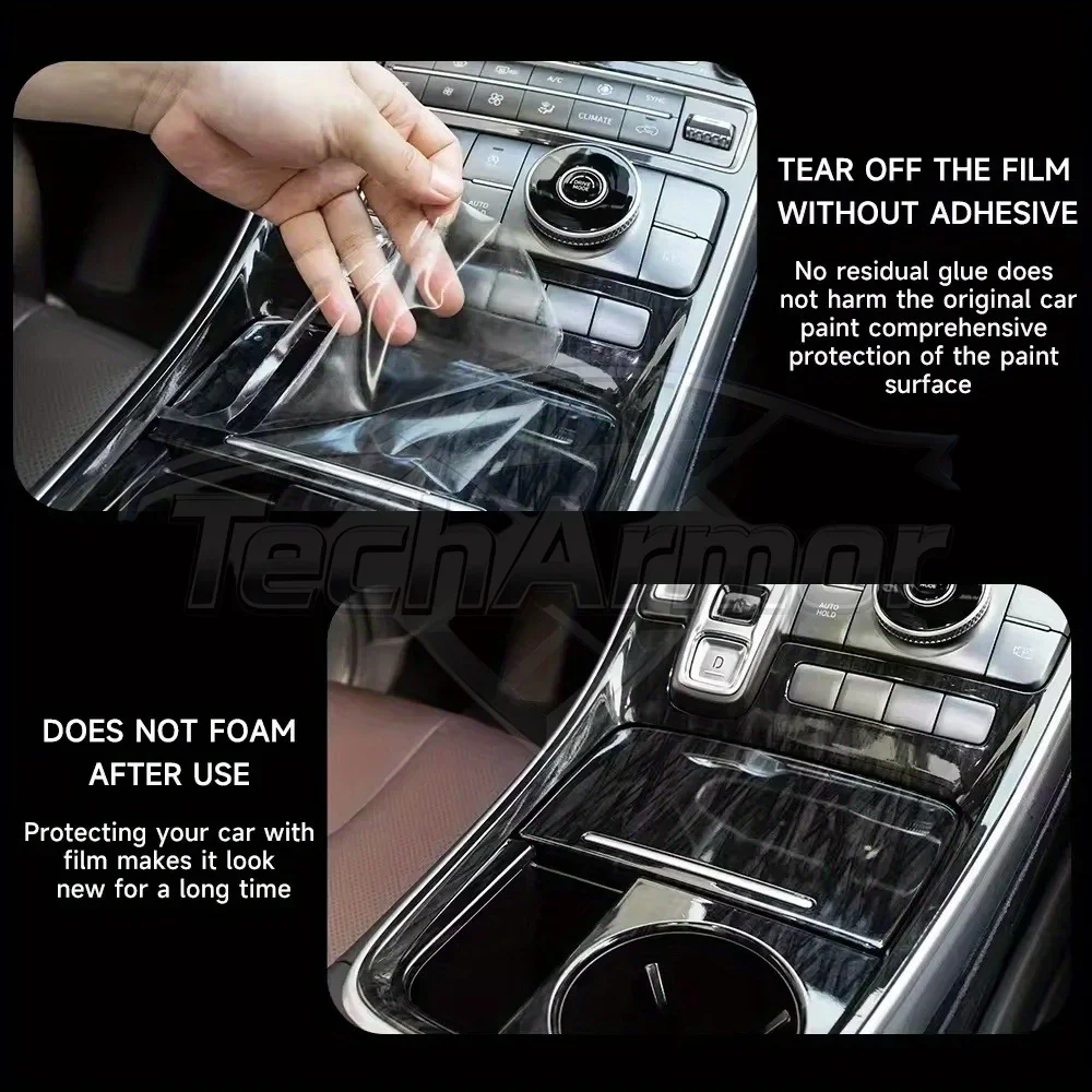 Transparent Anti-tear Car Interior TPU Protector Anti-scratch Film For Omoda C9 2024-2025 Auto Protective Stickers Accessories
