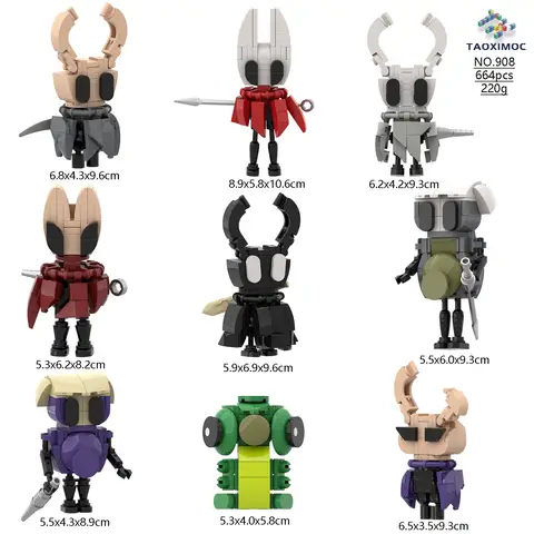 2026 Hot Game Hollow Knight Silksong Mini Figures Dolls Suit