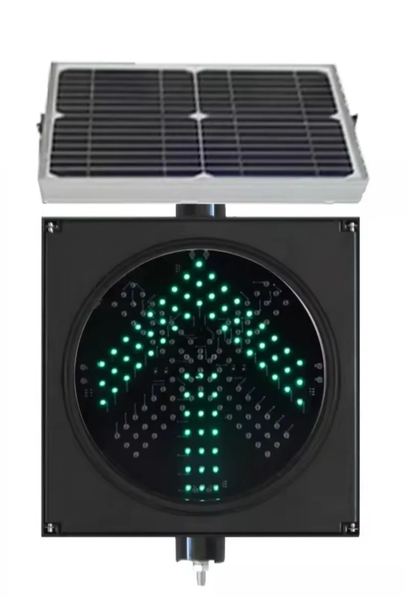 New design solar LED traffic control light optional display content