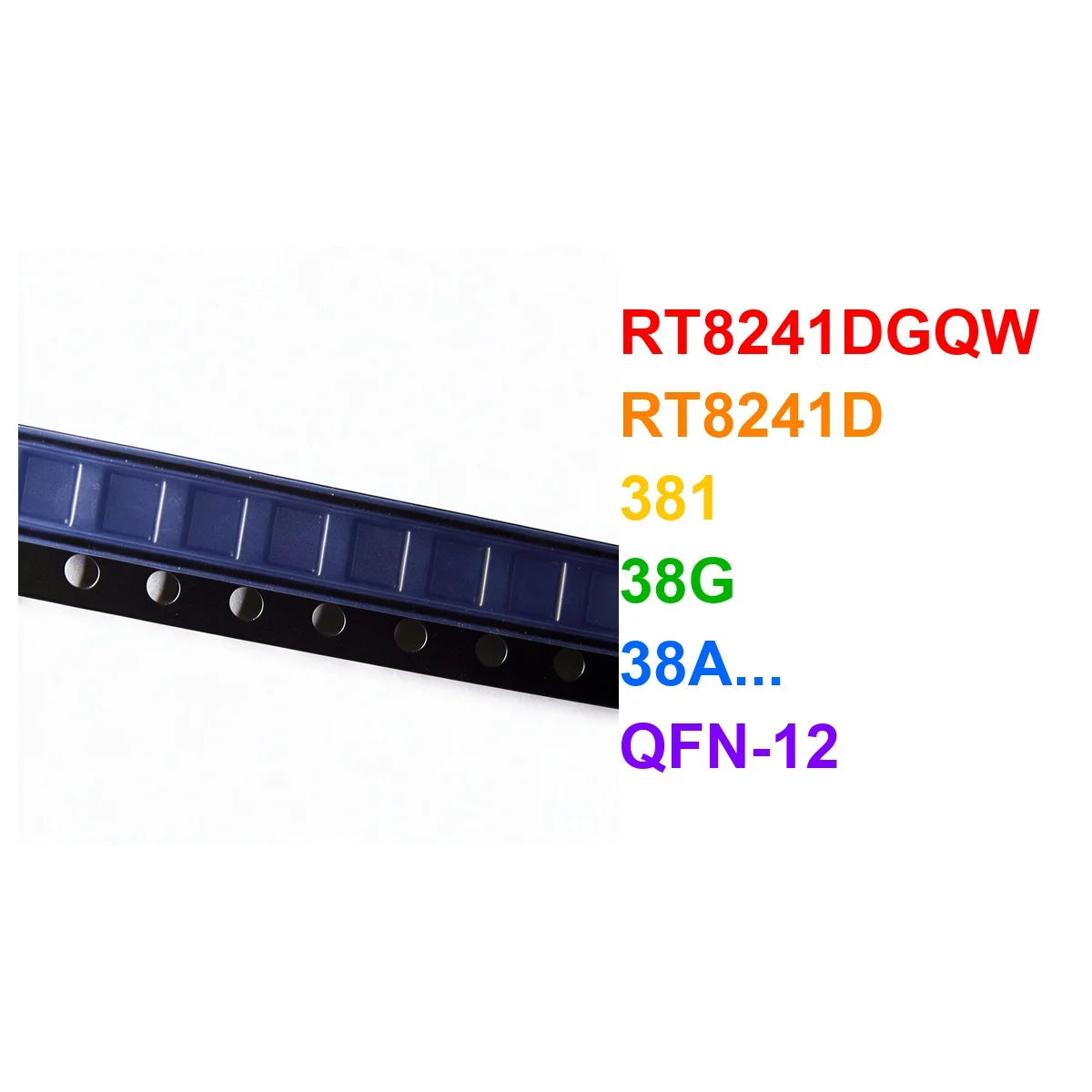 (5piece) RT8241DGQW RT8241D 381 38G 38A... QFN-12 Chipset