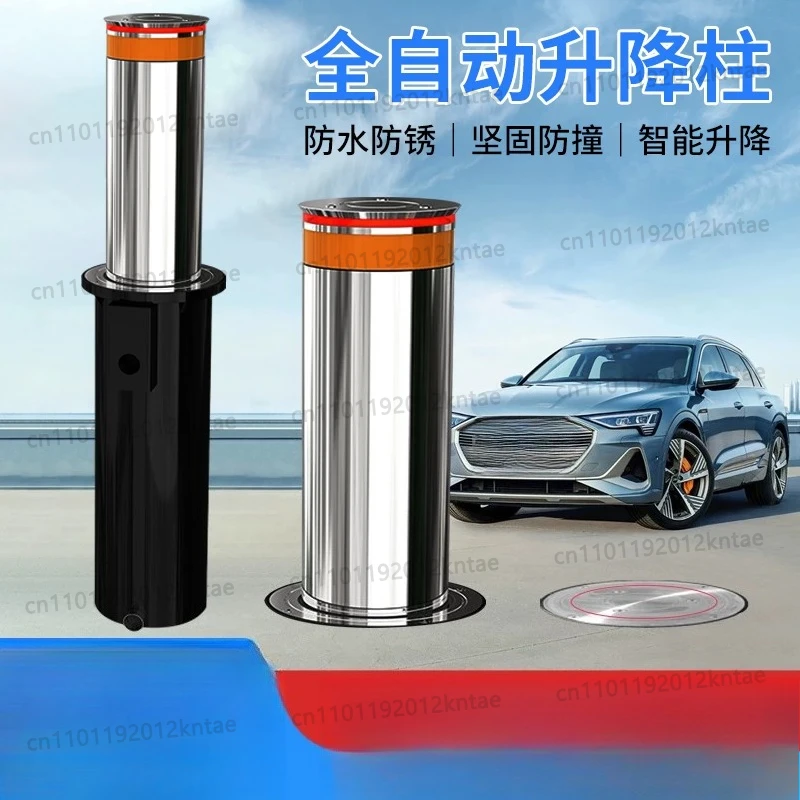 Fully automatic adjustable column intelligent remote control electric hydraulic stainless steel road pile telescopic ground