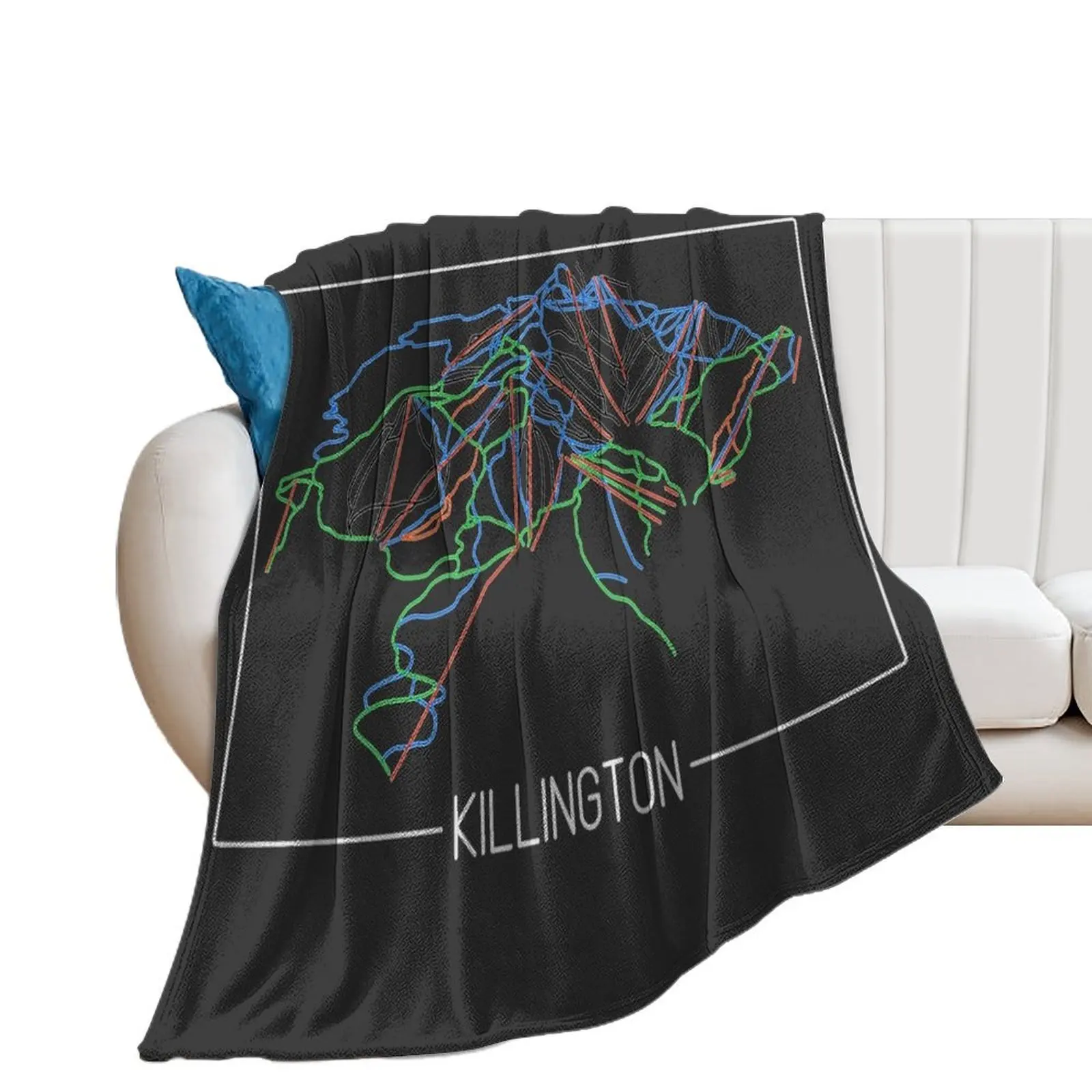 Killington Trail Rating Map Throw Blanket Baby christmas decoration funny gift Blankets