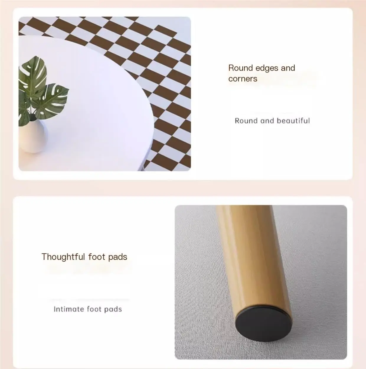 Formwell 70x40cm top Mango-Shaped Oval Coffee Table Tea Table Side Table Sofa Table Accent Table for Living Room easy assembling