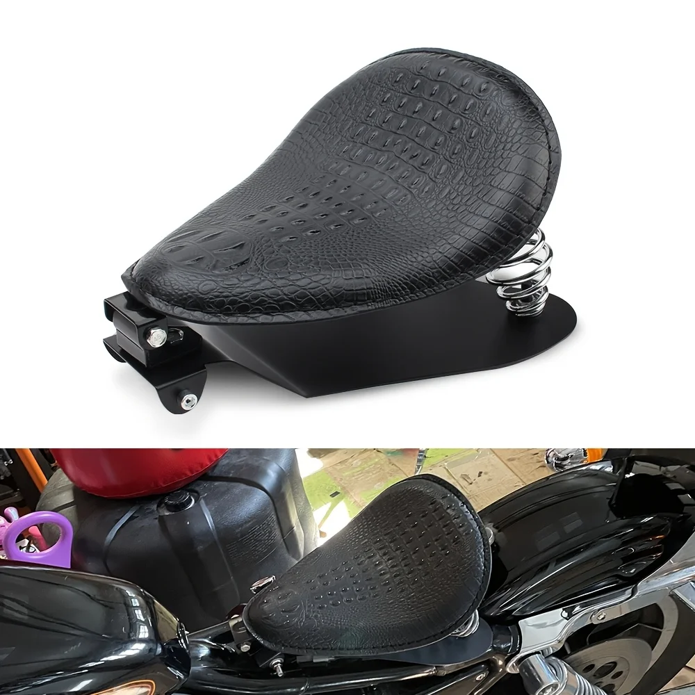 

Fits all models of black alligator motorcycle seat cushions - comfortable, durable and stylish, sturdy mounting clamping