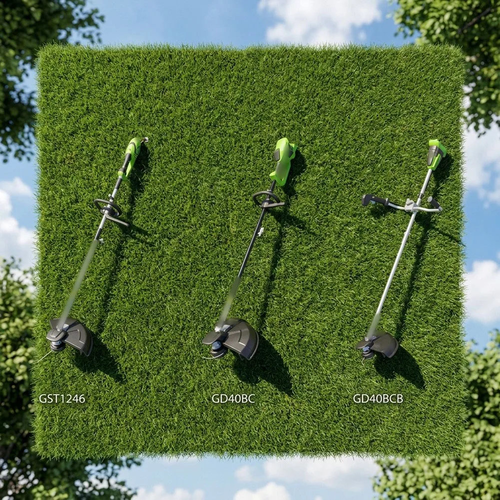 3pc Trimmer Spool & Line For Greenworks 2930507 GST1246 GD40BC GD40BCB Grass  String Trimmer Replacement Spool High Quality
