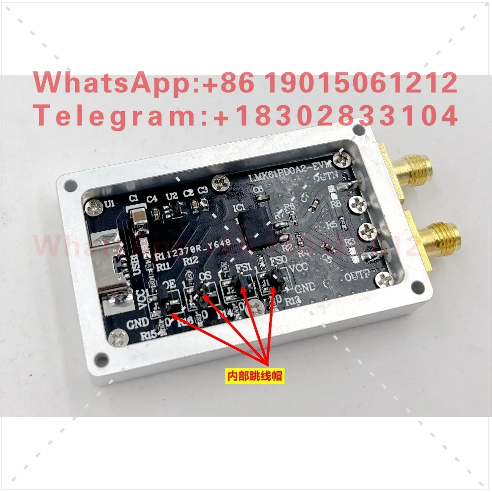 LMK61PD0A2 Oscillator Module 100MHz Phase Locked Loop Low Noise Differential Reference Source Multi-Frequency Output