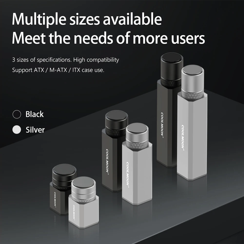 Coolmoon การ์ดกราฟิกรองรับการ์ดกราฟิกแบบเกลียวยืดหดได้ alas magnetik ตัวยึดกันลื่นสำหรับแชสซี atx/ M-ATX /itx