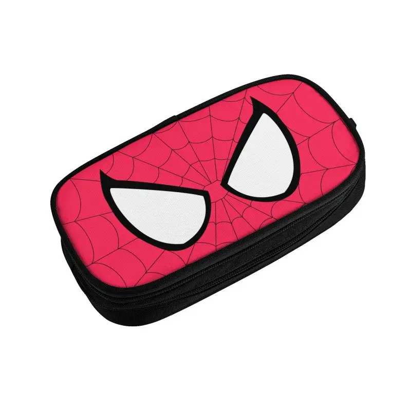 Imagem -03 - Grande Capacidade Spider Man Lápis Case Spider Man Lápis Pouch Escola Estudante Menino Menina Kawaii Olho Personalizado