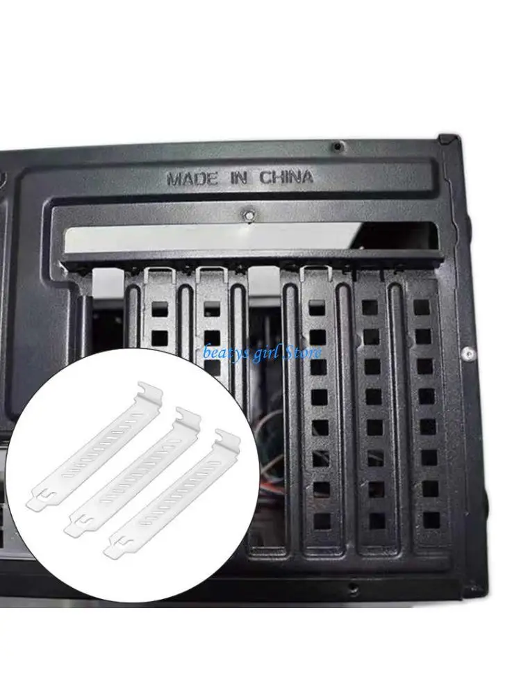 

C7AB 5pcs PCI Expansion Slot Covers Brackets PCI Slot Cover for Efficient Ventilation and Rusts Prevention in PC Accessory