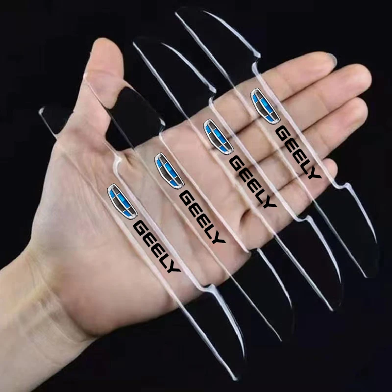 4pcs Car Door Anti-Collision Strip Decoration Modification For Geely Coolray Atlas Emgrand X7 EC7 Boyue CK2 GC6 Parts LC