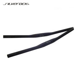 SILVEROCK Carbon Fiber Flat Bar Handlebar 31.8mm x 620mm Back Sweep 7 Degrees for BIRDY Fnhon Folding Bike Ultralight  Handlebar