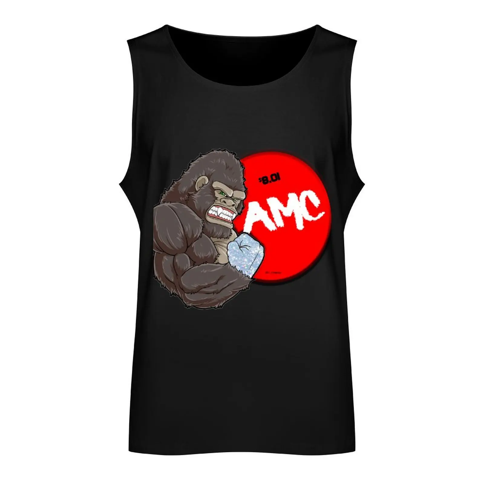 AMC Diamond Handed Ape 8.01 Tank Top anime gym T-shirt male gym clothes for man