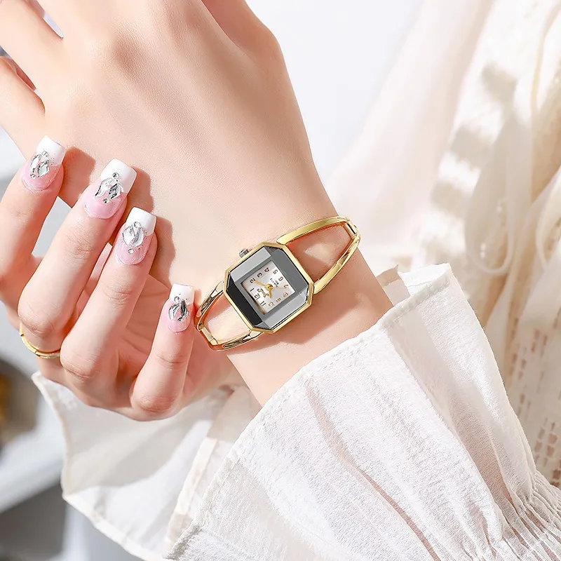 أسلوب بسيط مشاهدة النساء الفاخرة الجوف التناظرية الكوارتز ساعات المعصم أزياء أنيقة السيدات الساعات ساعة هدية Reloj Mujer Montre #3