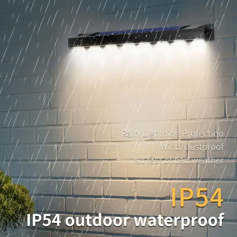 4/8LED Solar Wall Light Outdoor Waterproof Garden Balcony Staircase Fence Home Decor Atmosphere Lighting Solar Address Lights