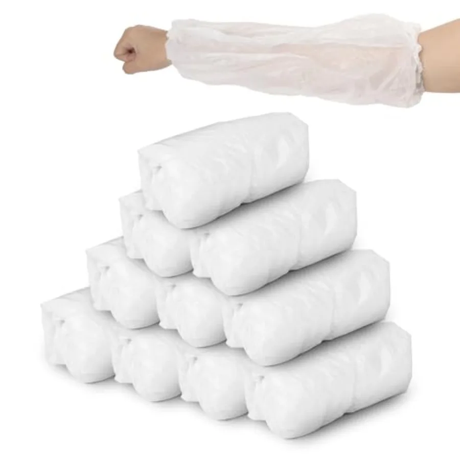 

, Disposable Arm Sleeves Covers Plastic Oversleeves Protector PE Sleeve Cover Painting with Elastic for Arm Protection