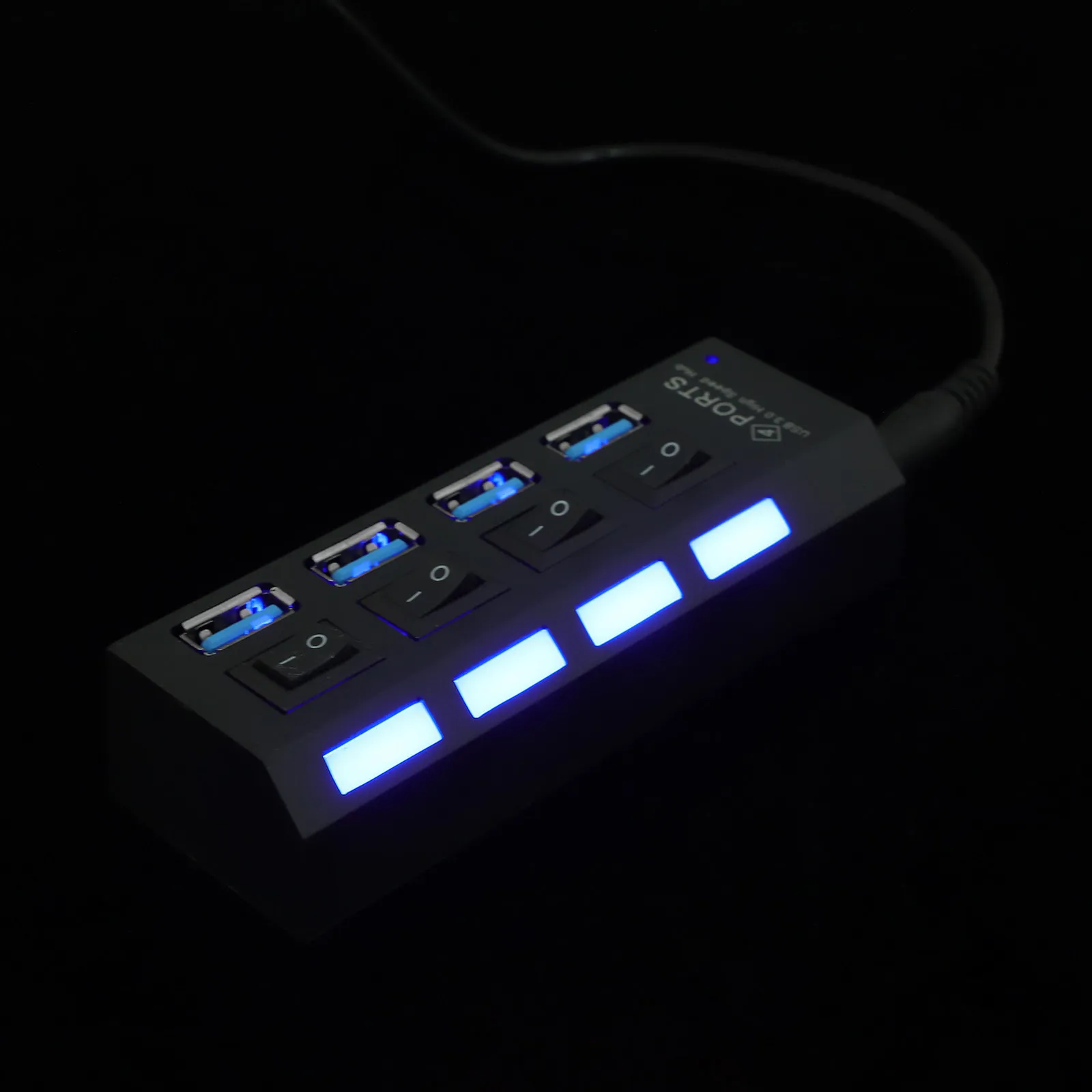 

1 шт. USB-концентратор USB 3.0, 4 порта, высокоскоростной разветвитель данных, черный/белый, классический дизайн, портативный, совместимый с компьютерами