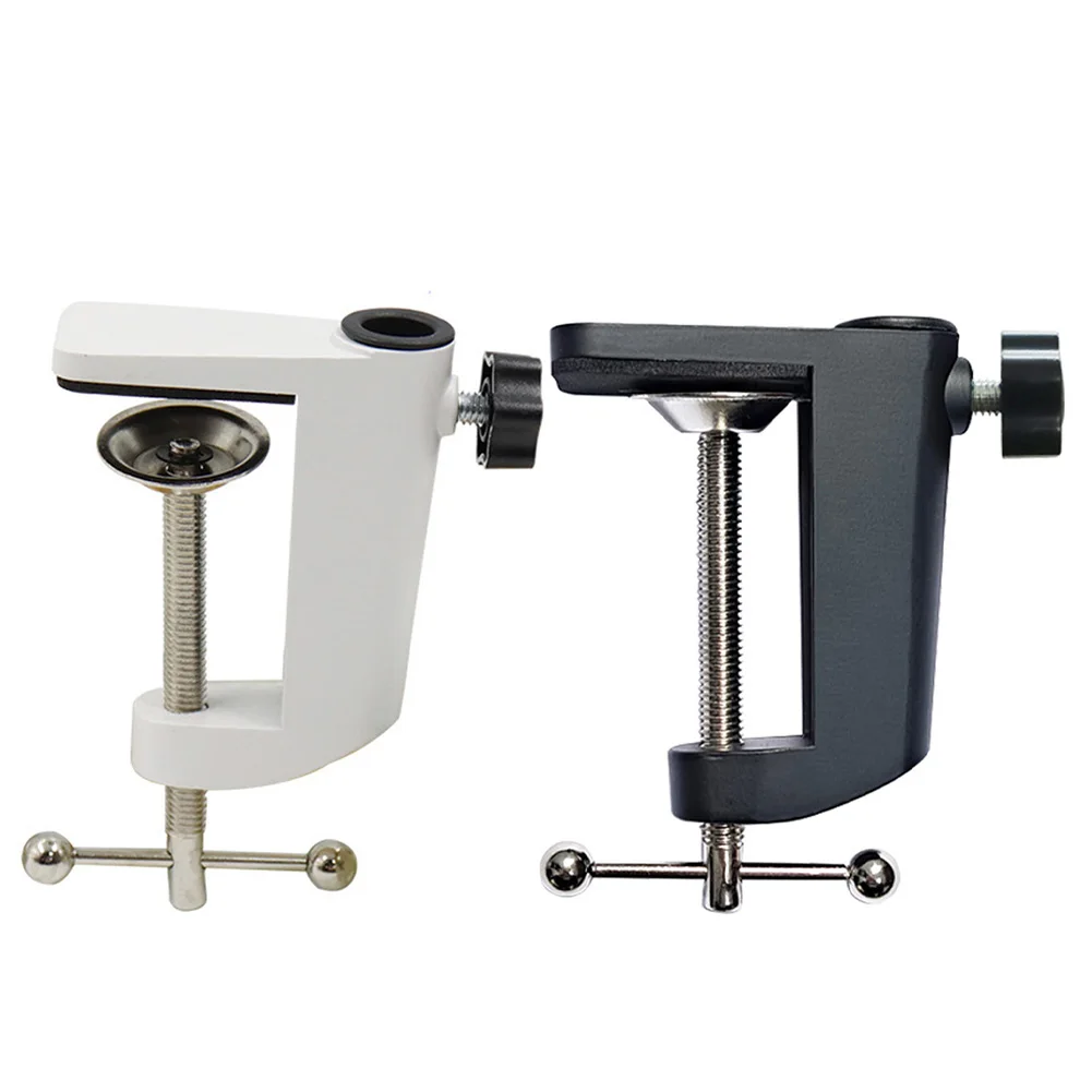 1Pcs Desktop Mounting Clamp 360° Fixed Rotation Stainless Steel C-shaped Desktop Bracket Aluminum Alloy Woodworking Clamp