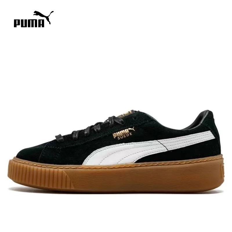 

PUMA Basket Platform suede Low Top Board Shoes for Men and Women