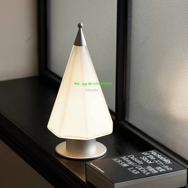 Creative Christmas Tree Table Lamp Cream Wind Rechargeable Touch Switch Bedroom Bedside Atmosphere Decorative Lamp