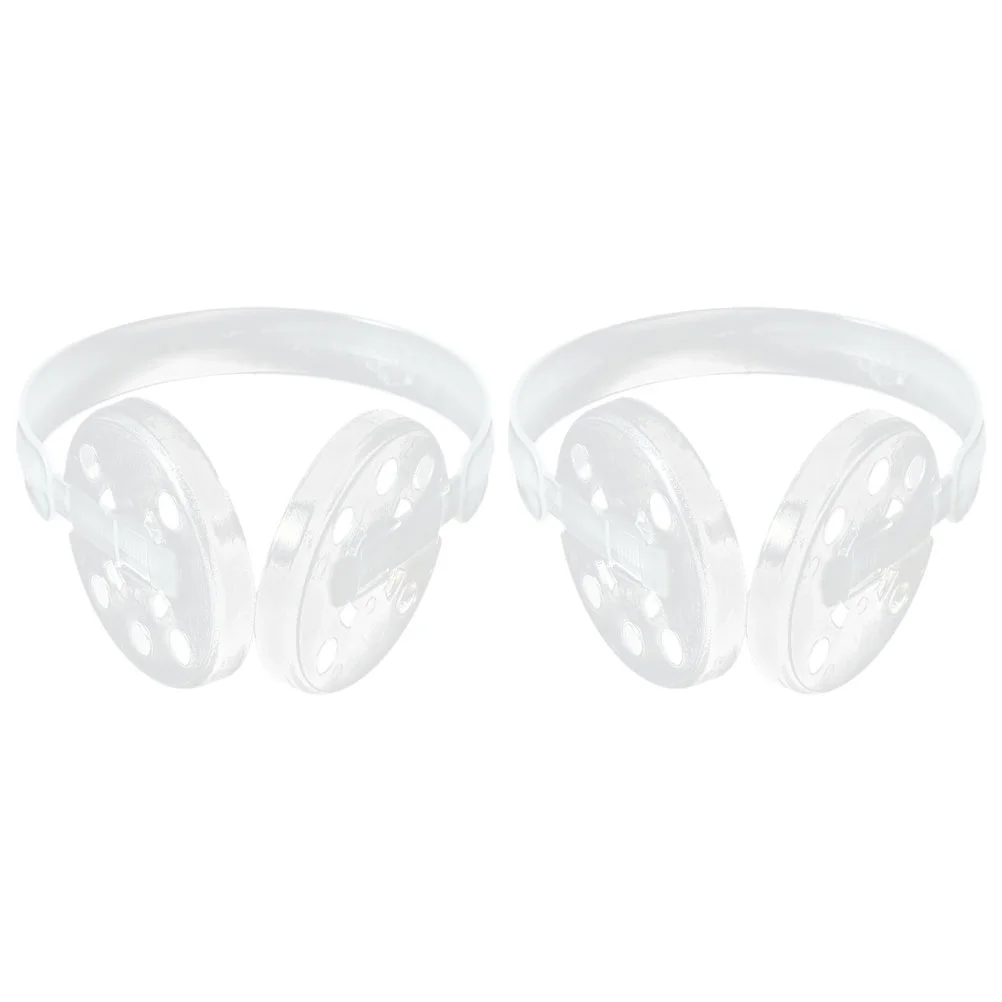 2 Pcs Earmuff Plastic Holder Making Frame DIY Shelf Rack Muffs Winter for