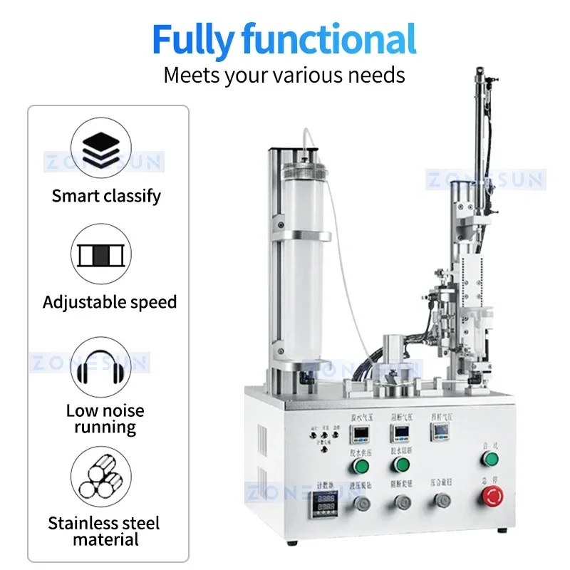 ZONESUN Lem Dispenser Jarum Suntik Mengisi Gemuk Perekat Pasta Sealant Mesin Pengeluaran ZS-GD302