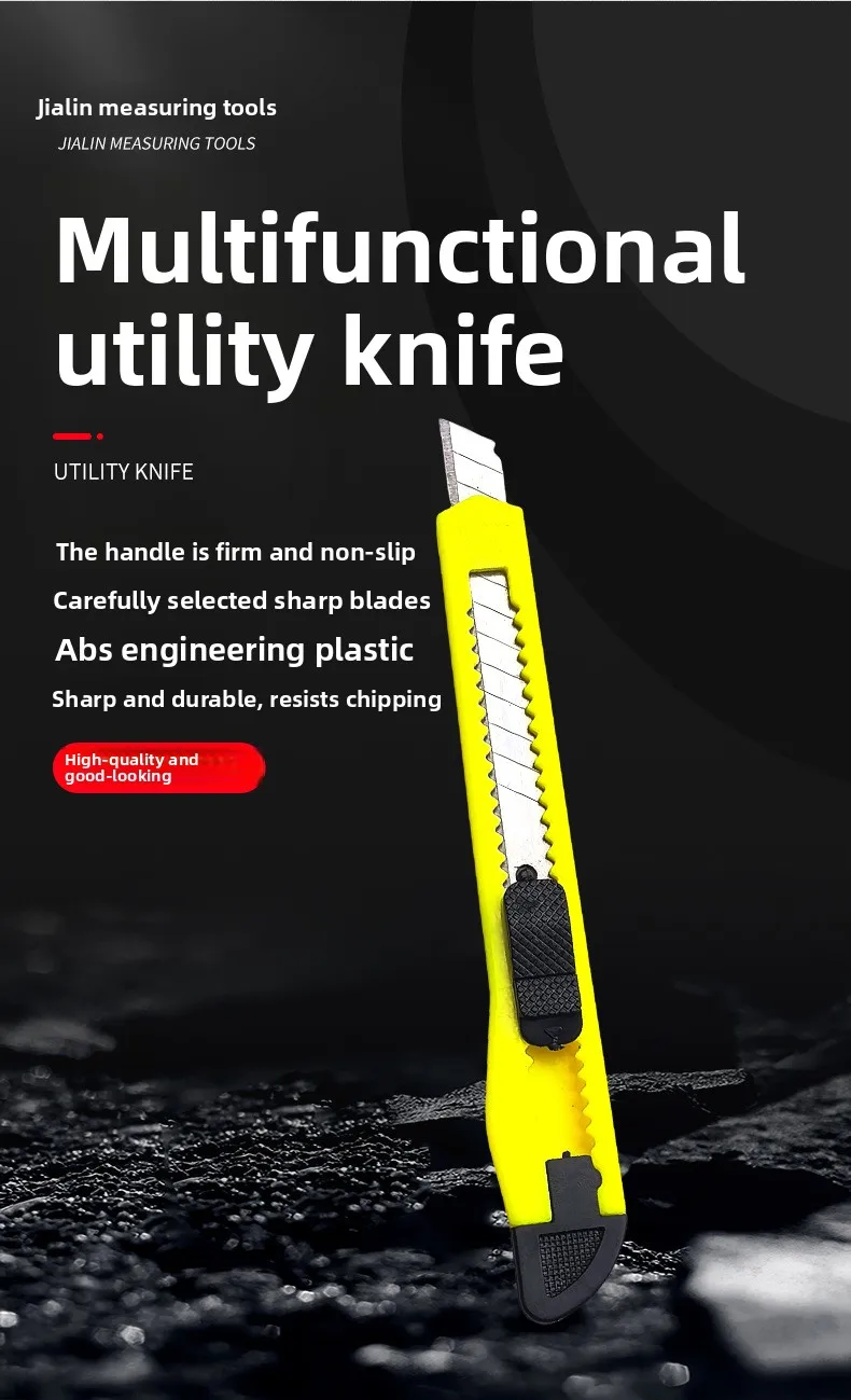 Small Utility Knife, Portable Ultra-sharp Paper Cutter, Student Office Supplies, Safety Lock Design