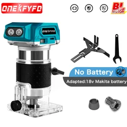 Makita-Tondeuse à main électrique sans balais à 5 vitesses, toupie à bois sans fil, travail de calcul, gravure, rainurage, 18V, sans batterie