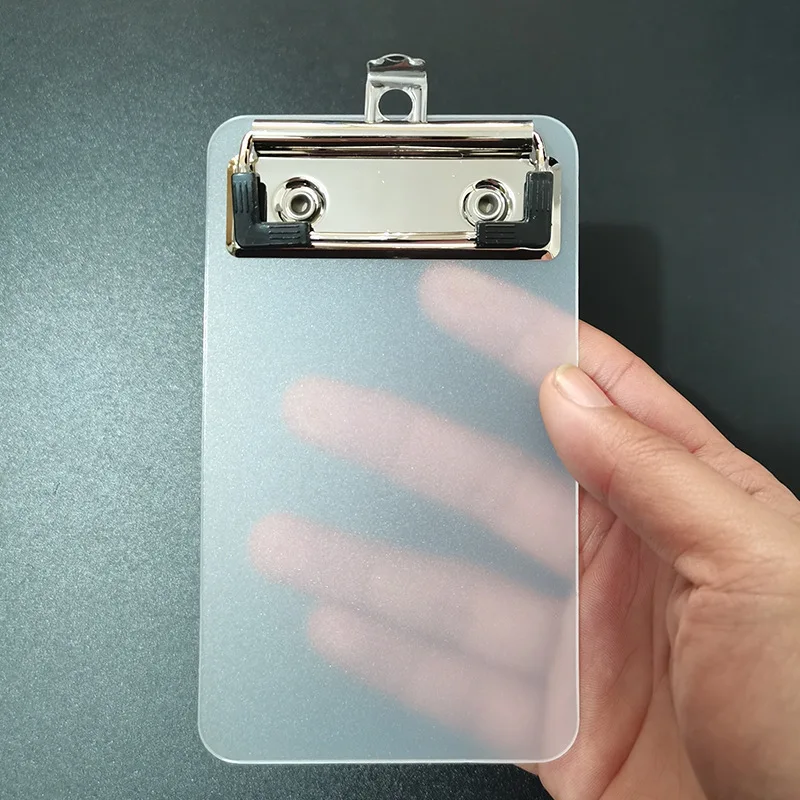 Portable Multi-Function Clipboard Organizer: Hangable Mini Plastic Note Holder for Home Office School