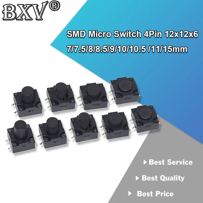 10PCS Smd Micro Swi… - image