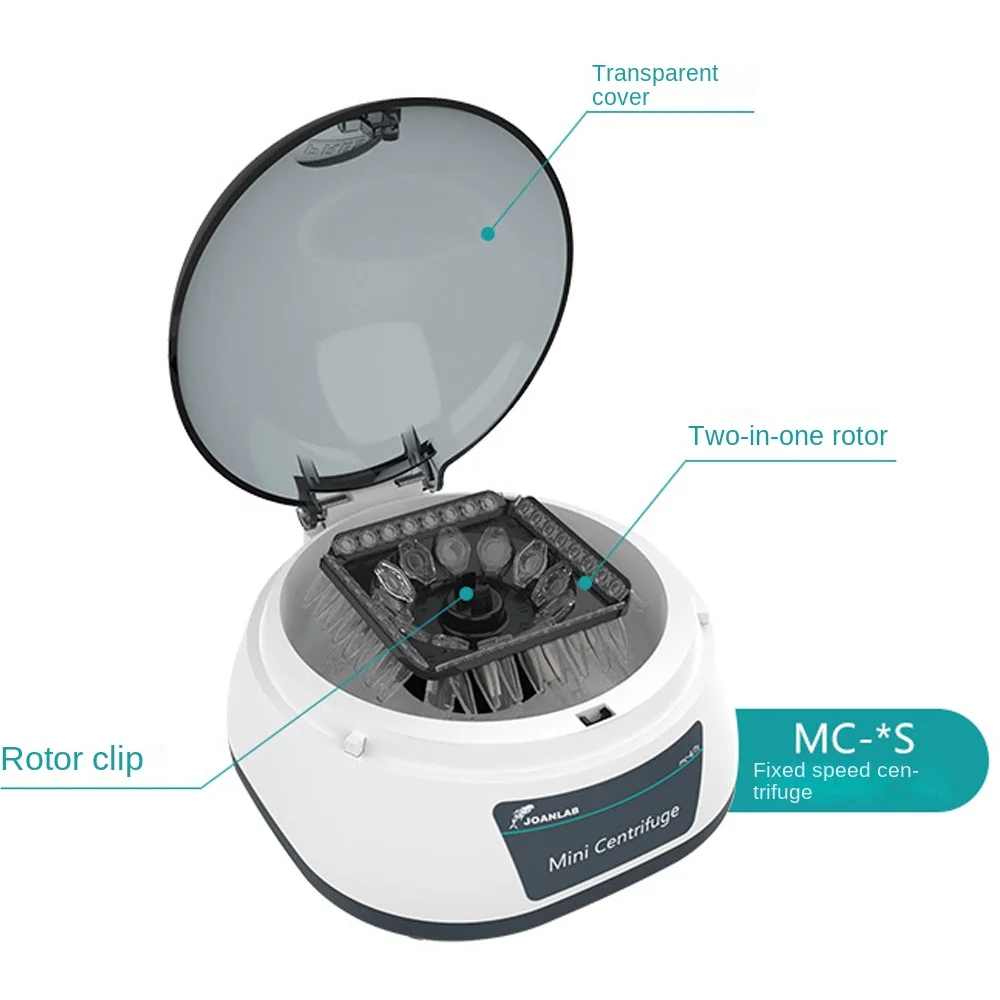 Pcr Centrifuge Machine Digital High-Speed Plasma Centrifuge Lab Microcentrifuge 4000rpm 12000rpm 0.2/0.5/1.5/2ml Centrifuge Tube