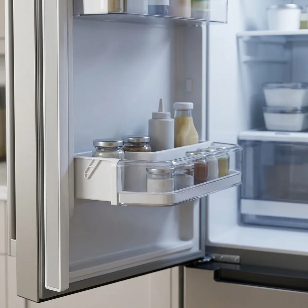 Easy To Install Fridge Organizer Storage Bin Left Door Middle Shelf DA97-11478A Door Bin Thick Plastic Material