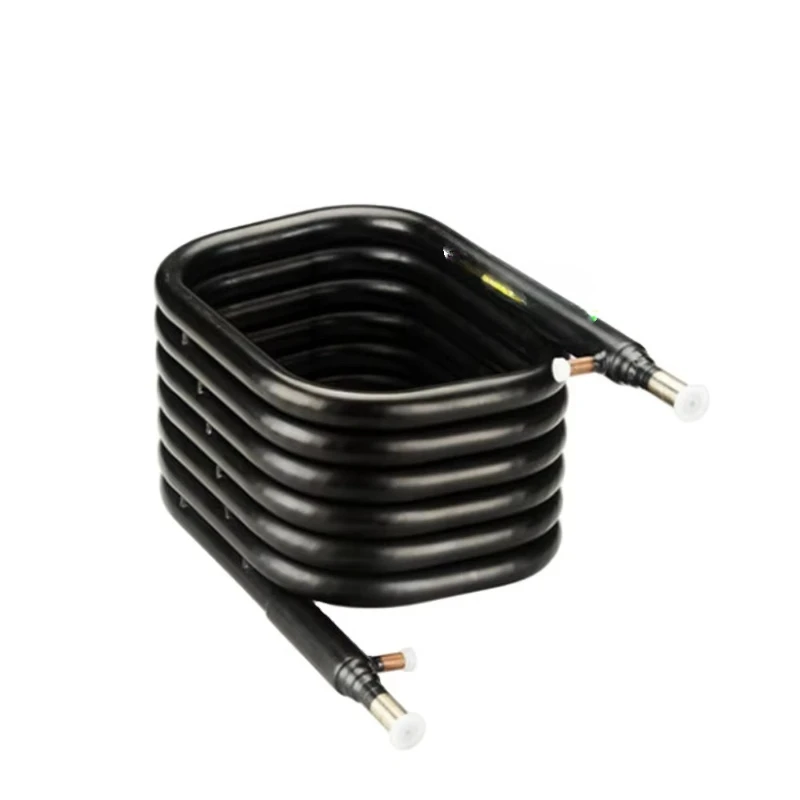 

Spiral heat exchanger coil coaxial water cooled condenser