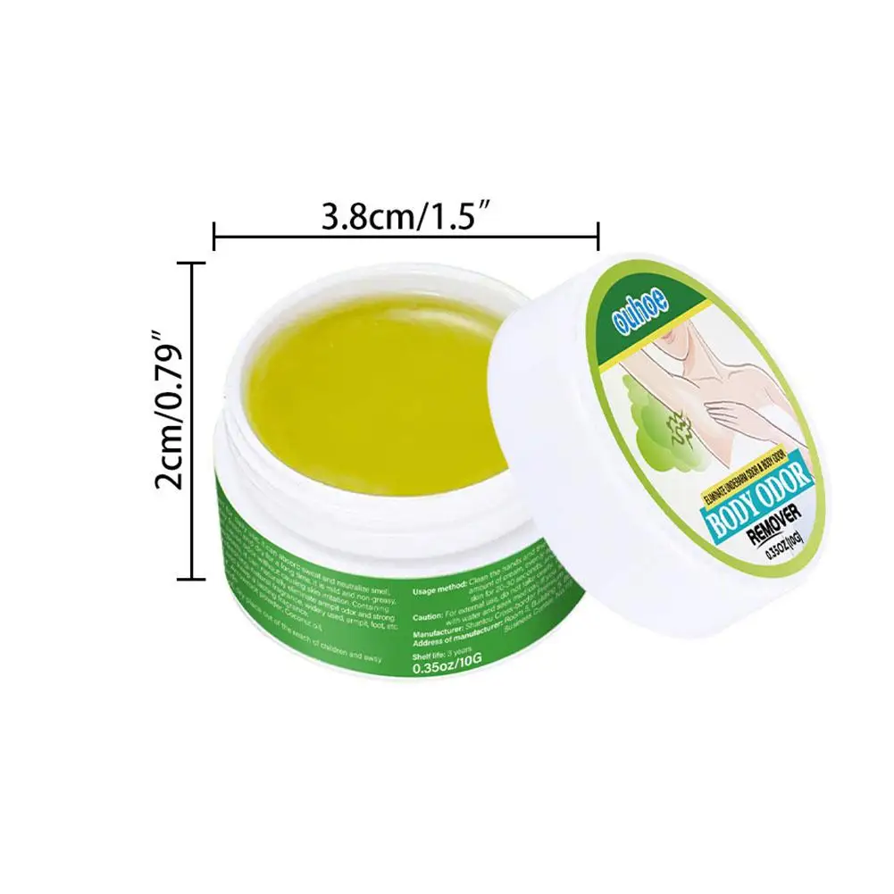 10g Natural Extract Plant Underarm Deodorant Cream Summer Deodorant For Sweat And Odor Removal