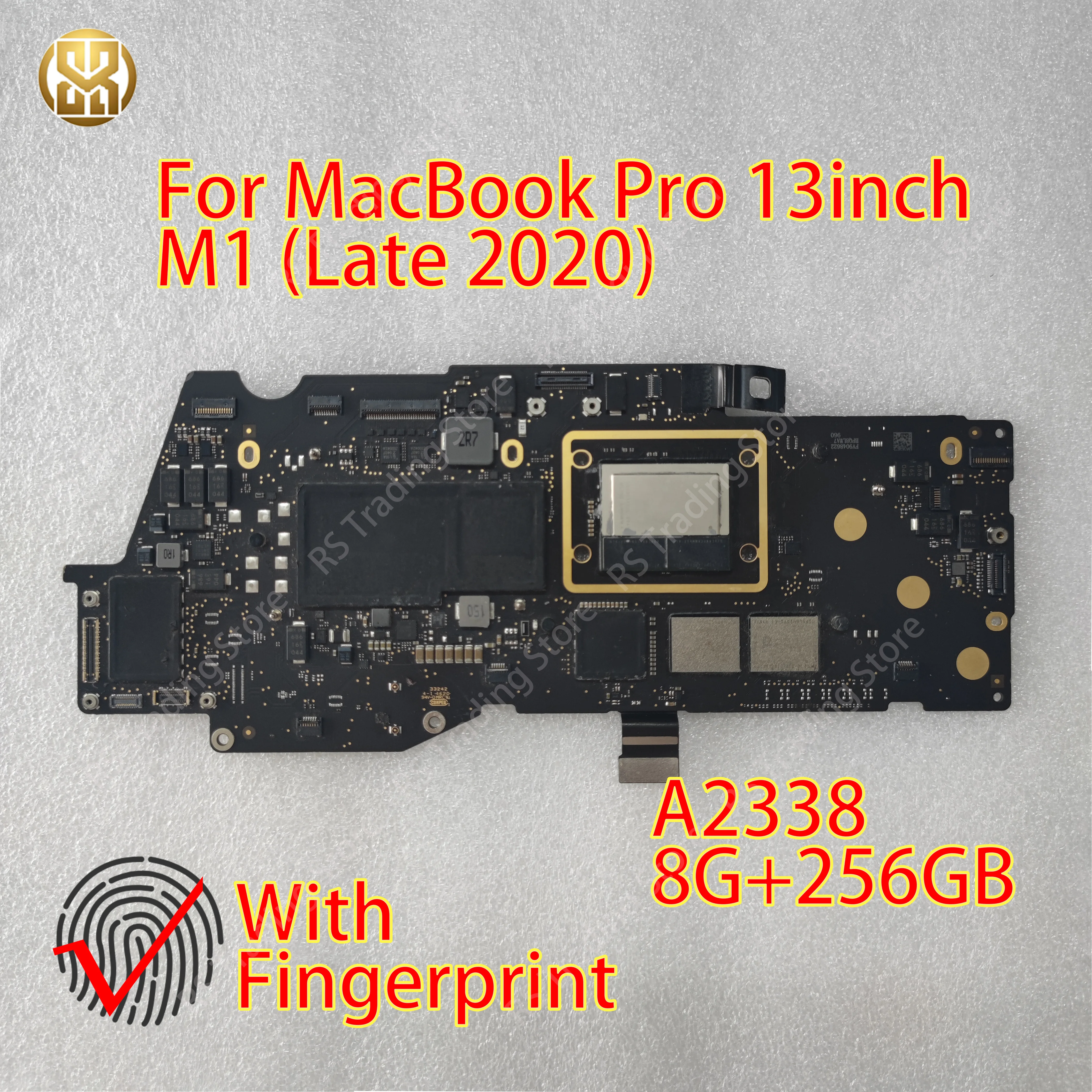 A2338 Laptop Motherboard 820-02020-A For MacBook Pro 13inch M1(Late 2020) EMC3578 MacBookPro17,1 8+256 661-16840 Logic Mainboard