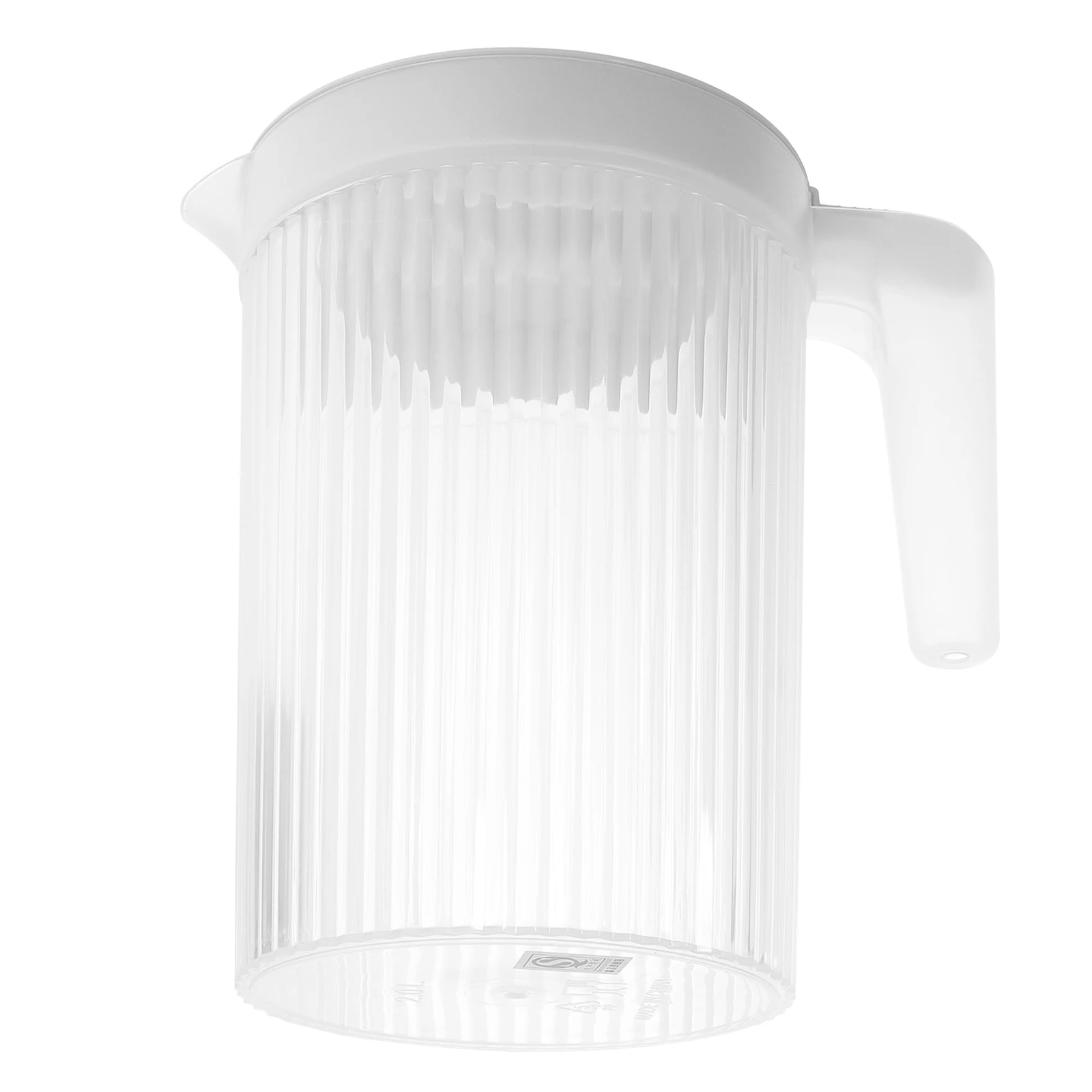 

Cold Water Pitcher Plastic Jug with Lid for Fridge White Juice Tea Milk Beverage Suitable Home Party Gift