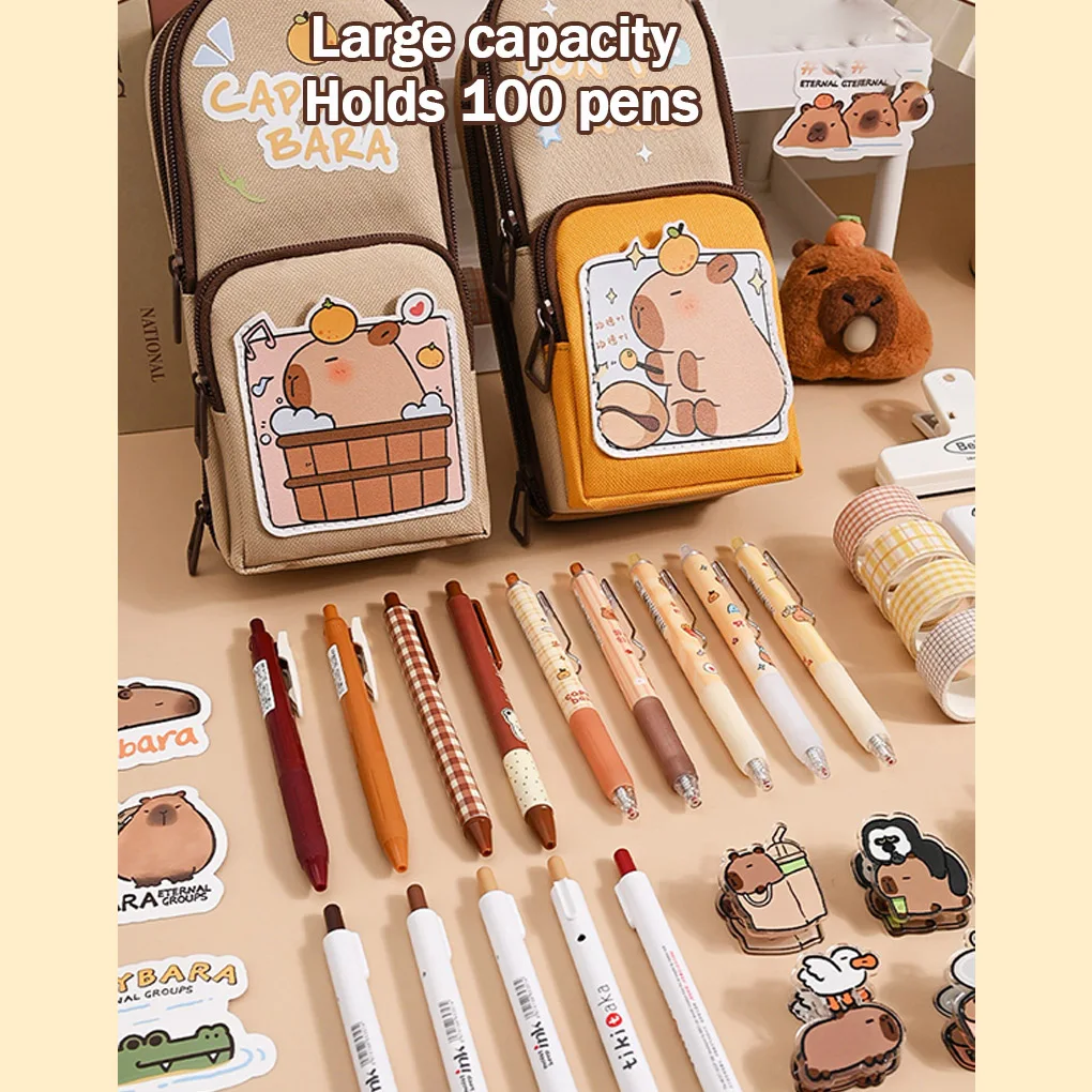 美的学生文具箱中大容量耐久性のある汚れに強い鉛筆バッグギフトに最適