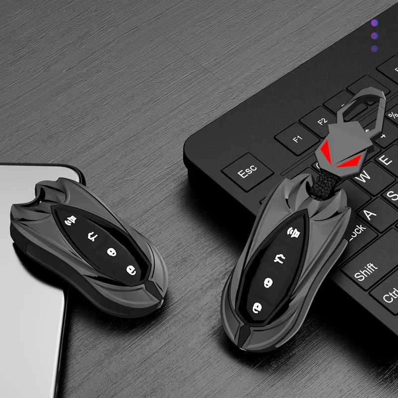 Alloy Car Remote Key Fob Cover Case Holder for Geely Tugella 2020 Azkarra Xingyue Boyue Pro Atlas Pro Gili Tugella Accessories