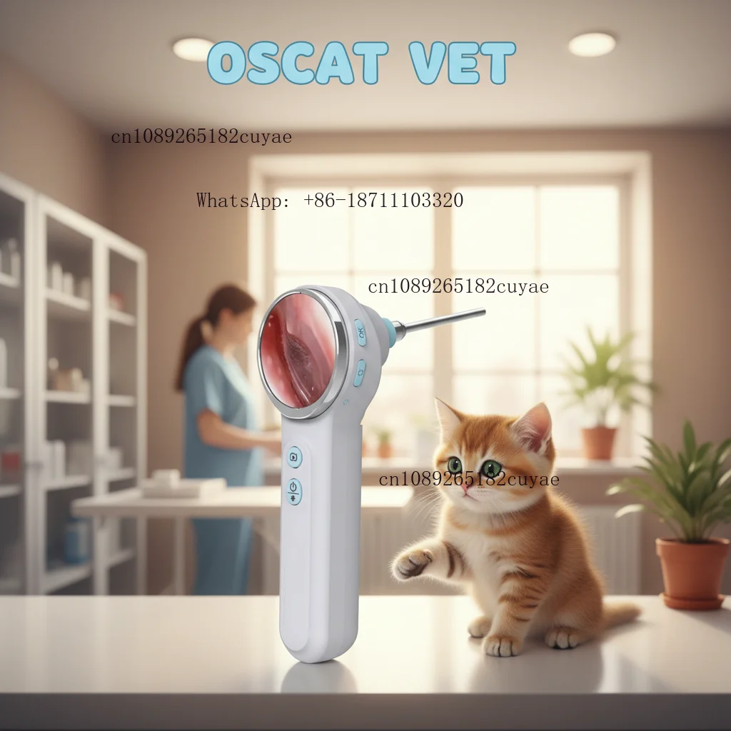 Veterinary Equipment Pet Otoscope Digital Video Otoscope Veterinary Machine WiFi Image Capture RAE-500
