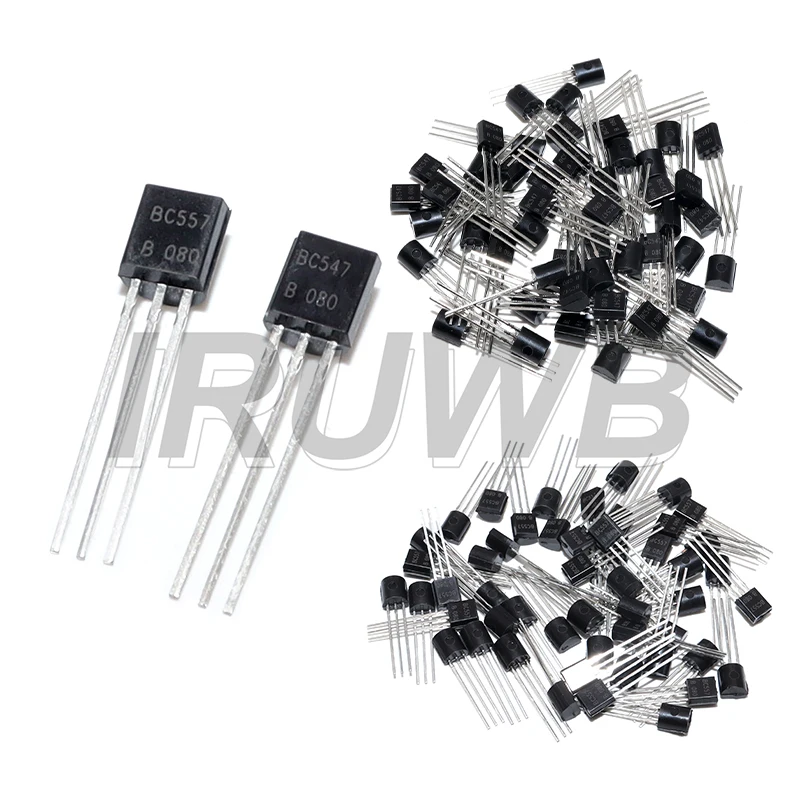 100pcs BC547+BC557 each 50pcs Transistor Kit BC557 BC547 Transistor NPN PNP DIY Electronic Kit Transistors
